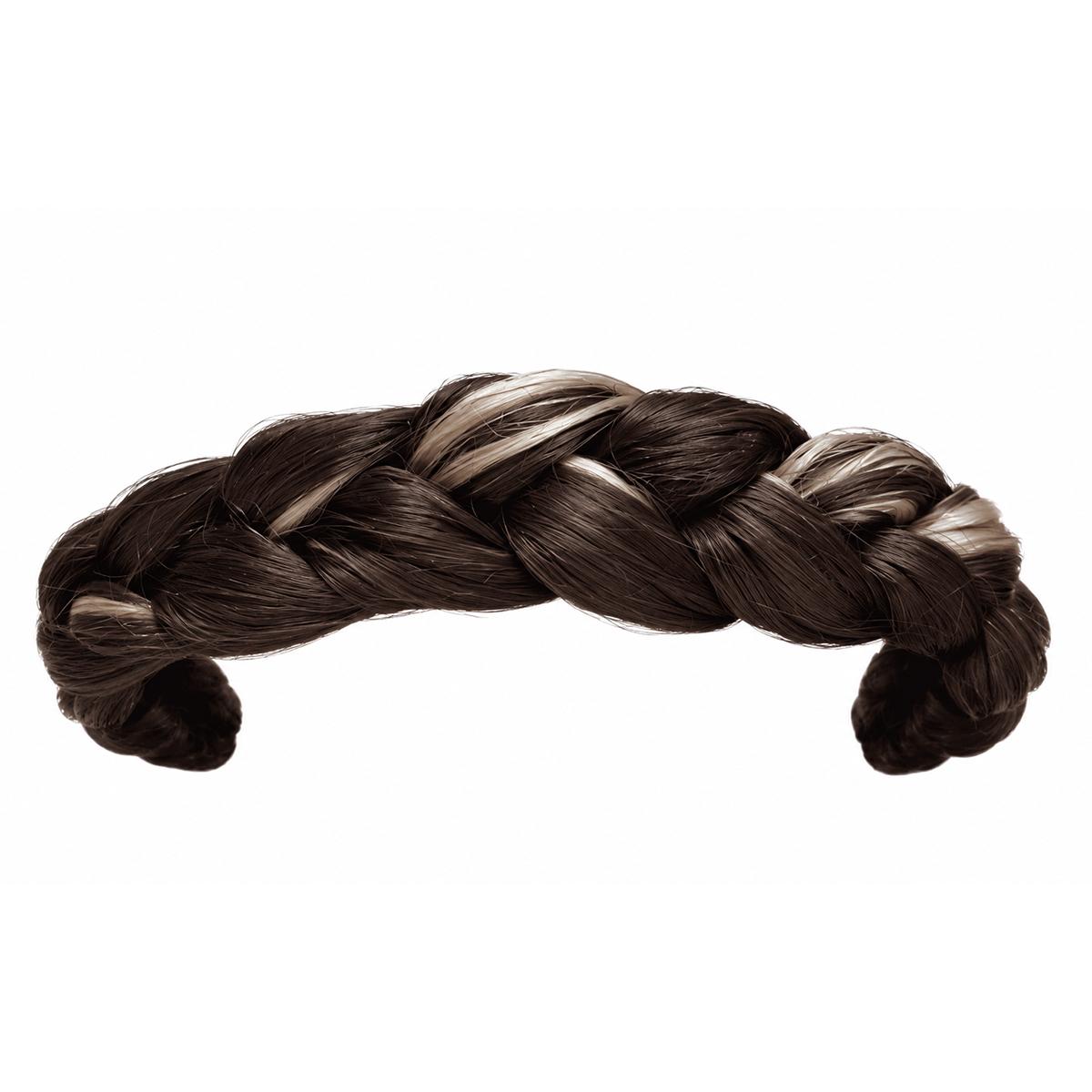 Trenza Castaño con Mechas Vainilla