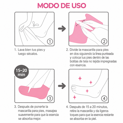 Baby Silky Foot Mask guia para una buena aplicacion